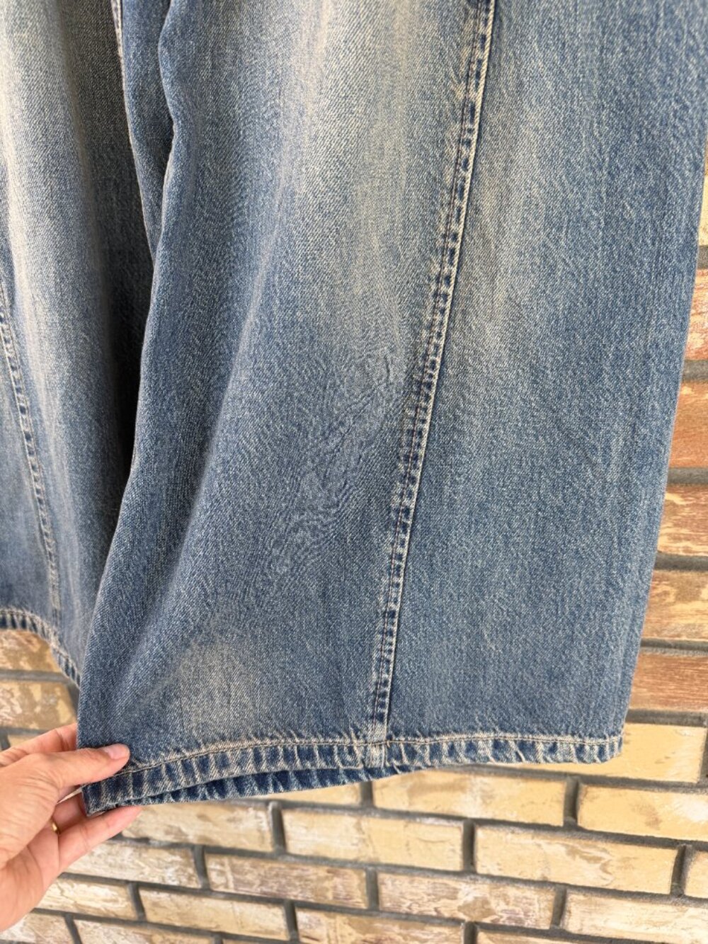 Free People We The Free Block Party Pleated Boyfriend Jeans 30 NWT - Picture 12 of 16